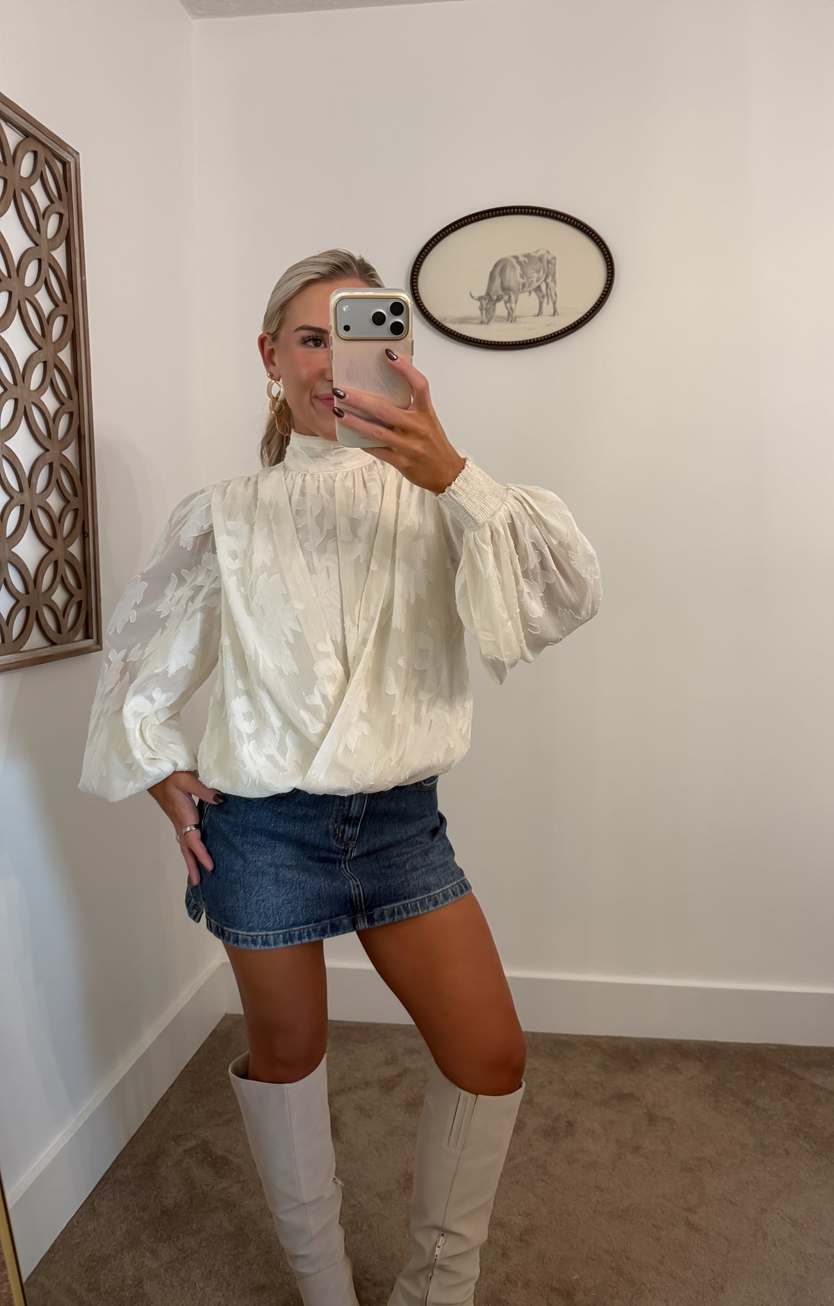 Best Dressed Jacquard Top