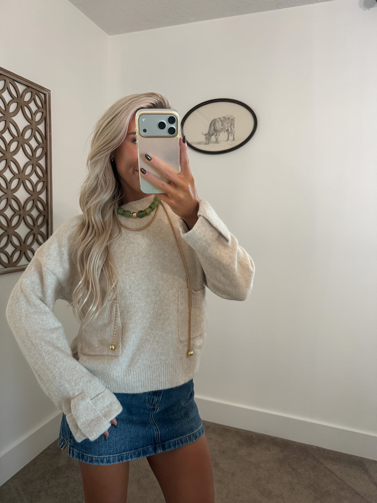 Oatmeal Knit Sweater