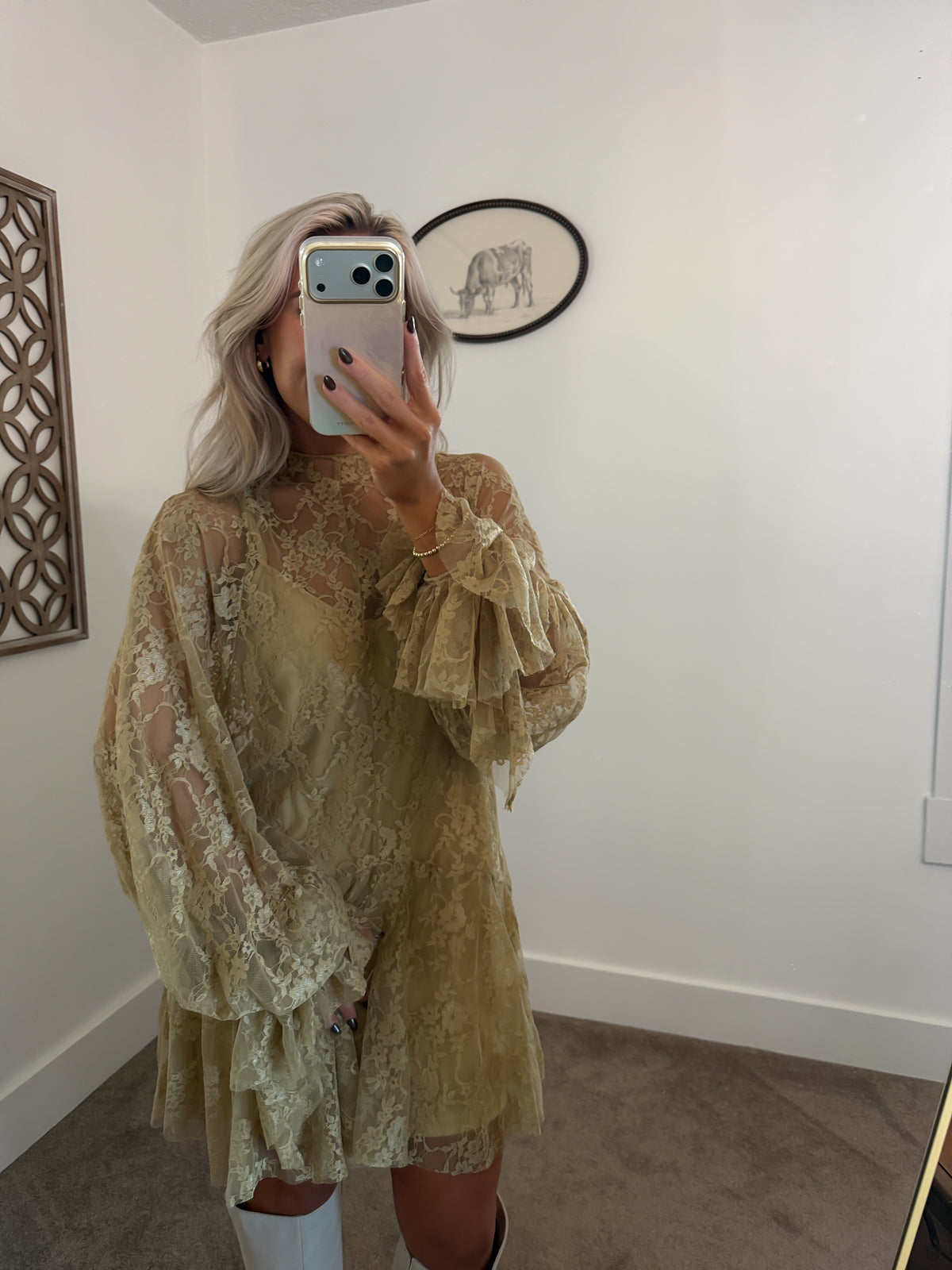 Once Upon An Autumn Lace Dress