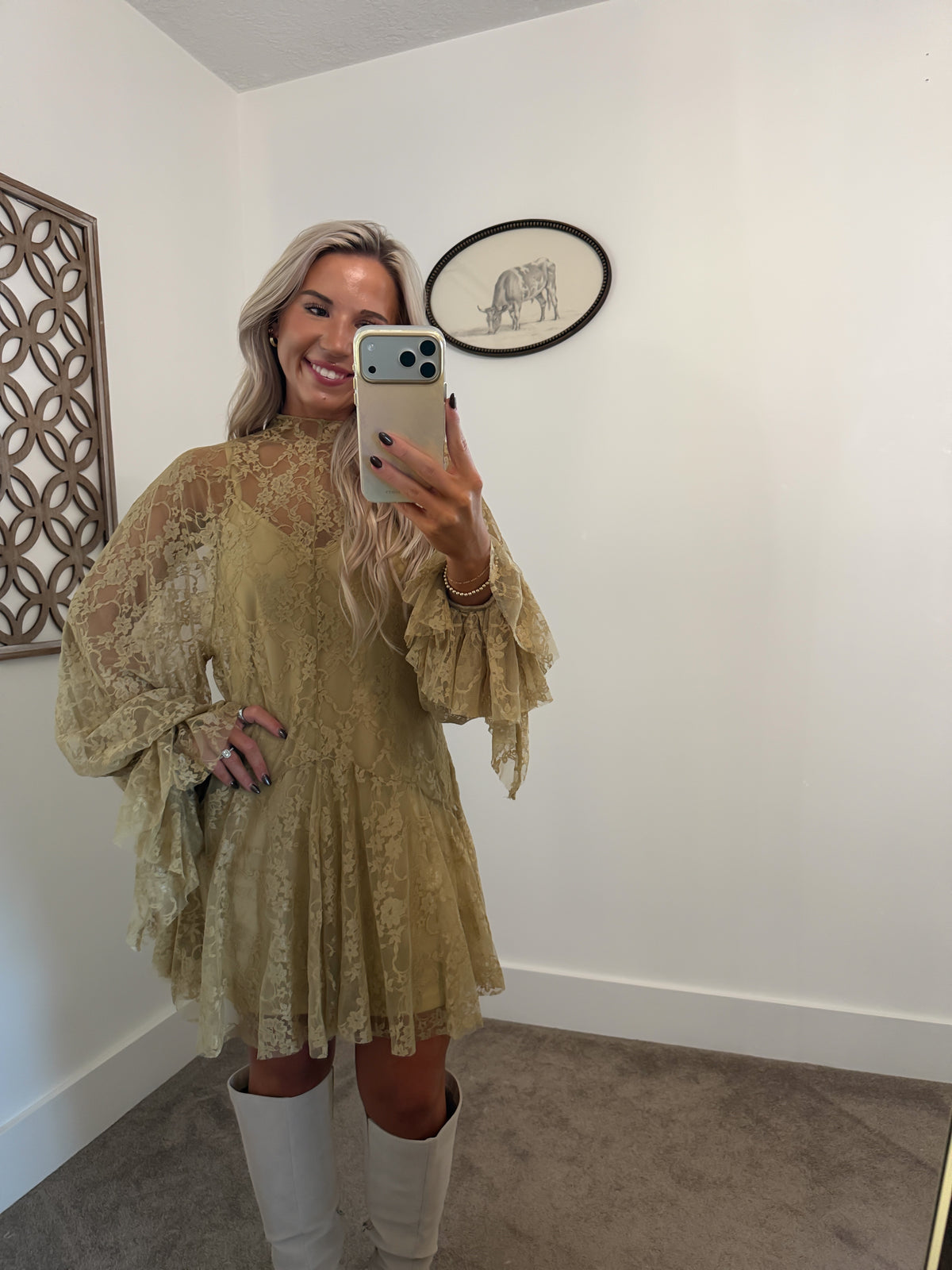 Once Upon An Autumn Lace Dress