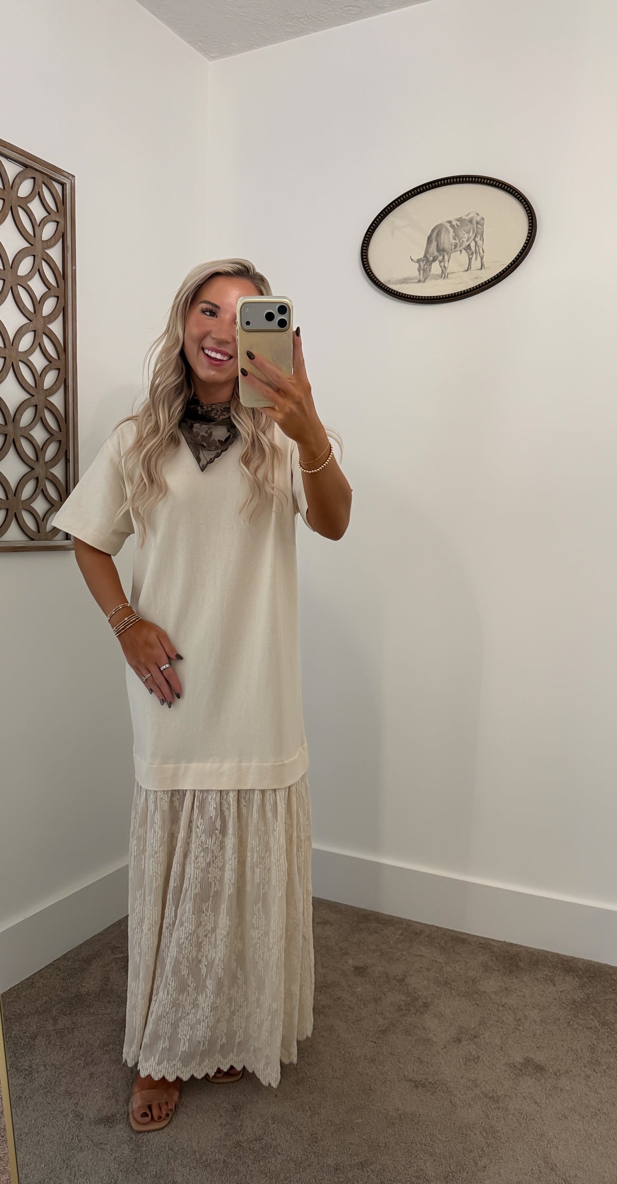 Sweet Cream Lace Maxi