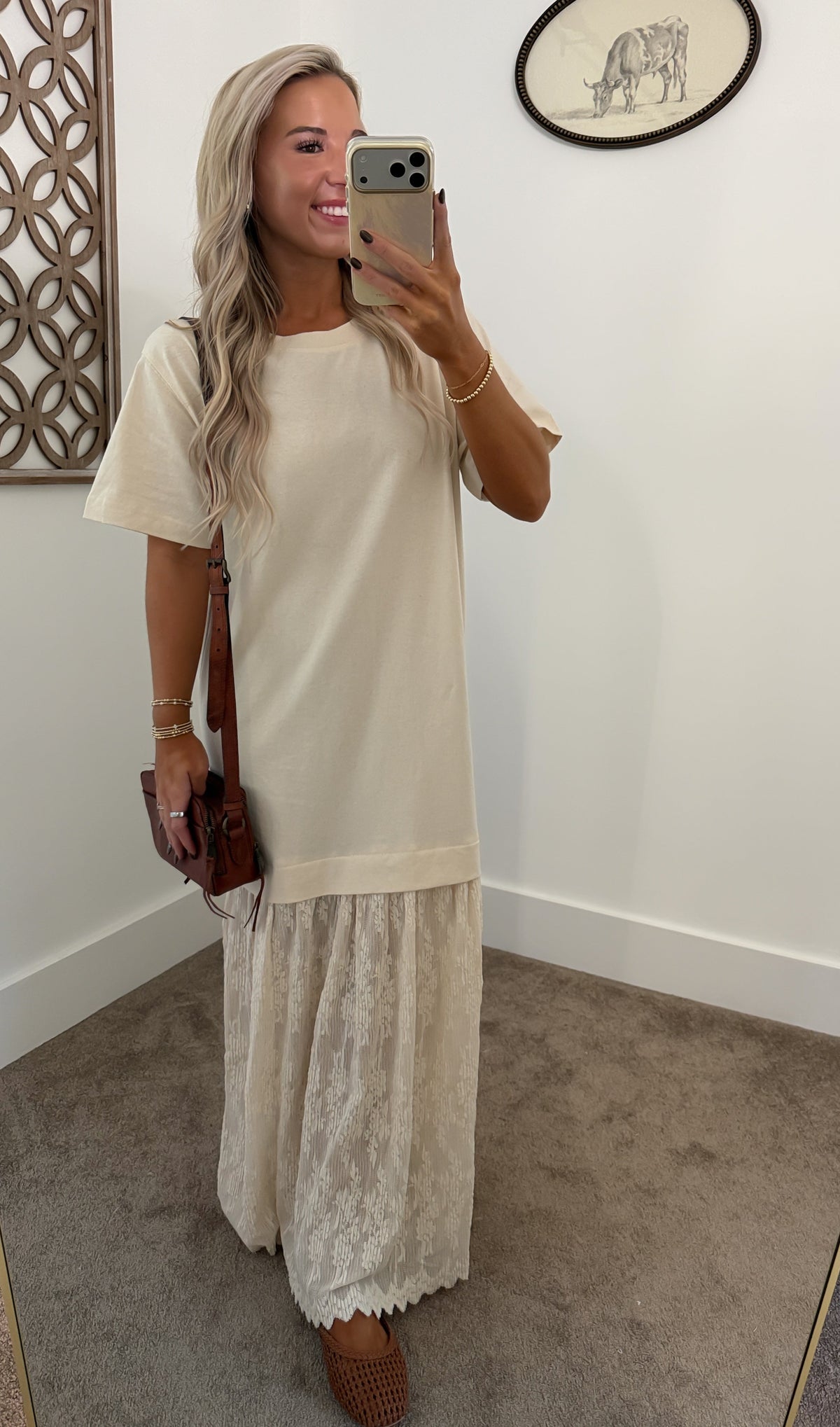 Sweet Cream Lace Maxi