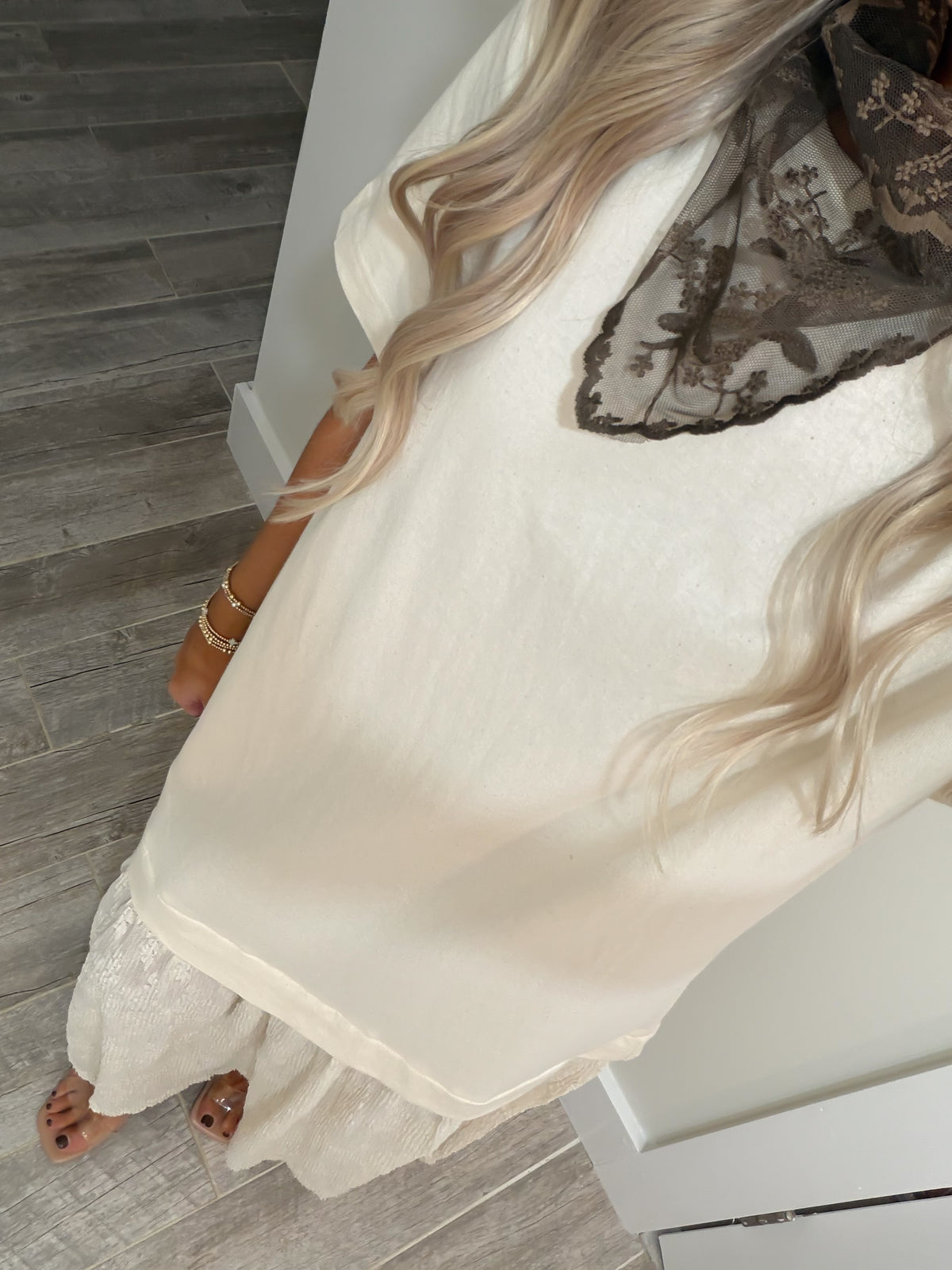 Sweet Cream Lace Maxi