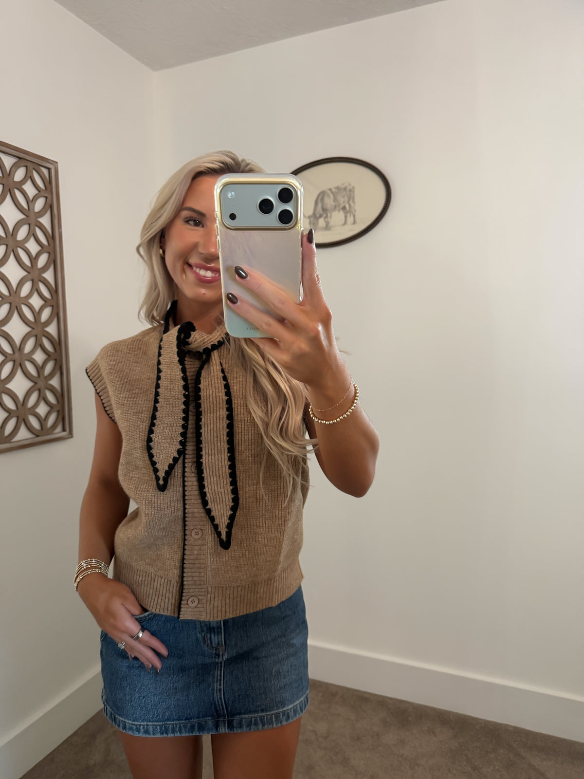 Necktie Knit Vest