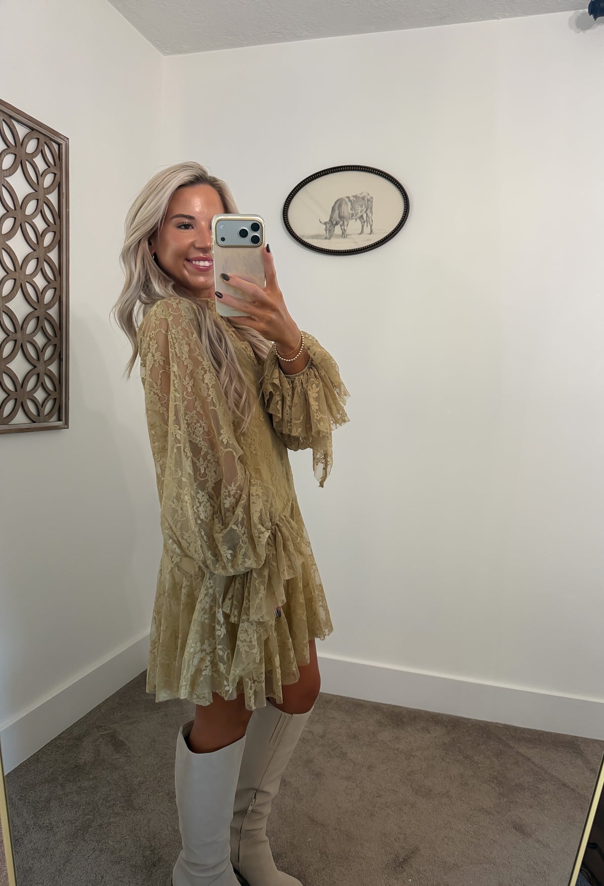 Once Upon An Autumn Lace Dress