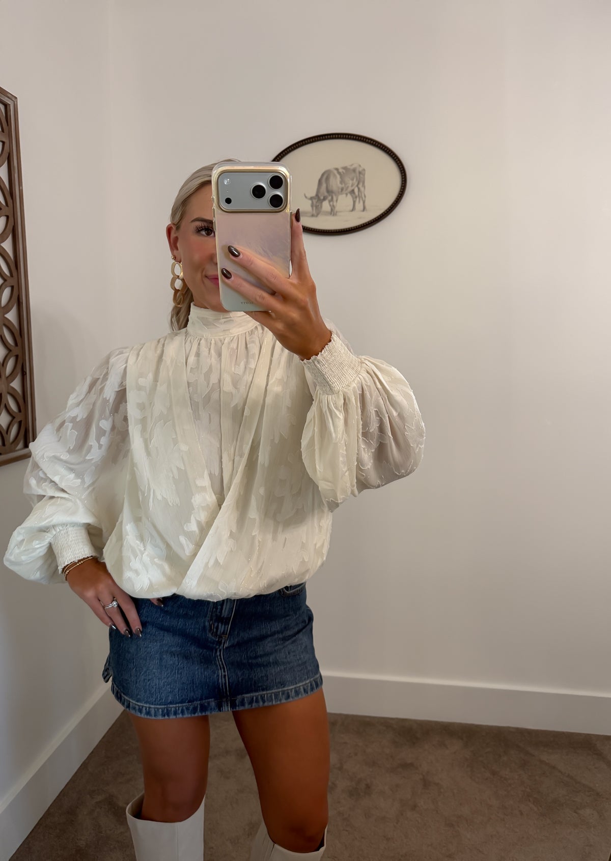 Best Dressed Jacquard Top