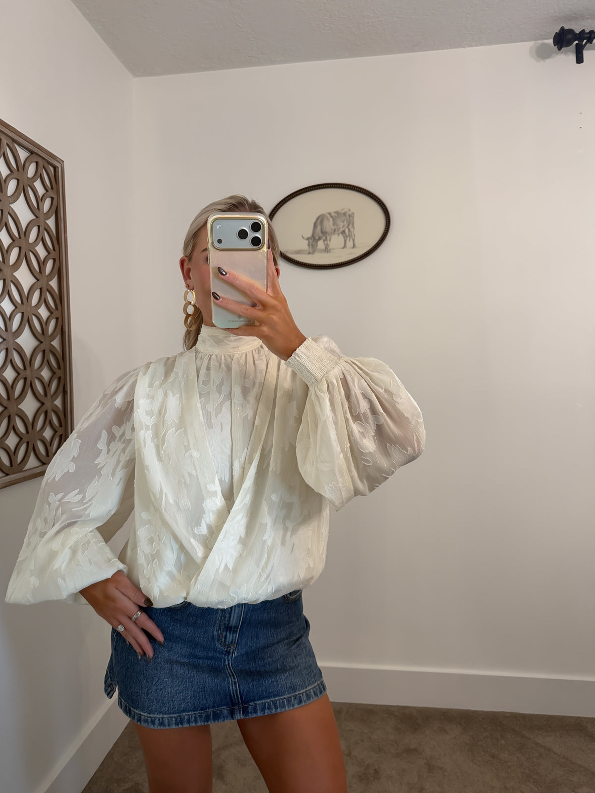 Best Dressed Jacquard Top