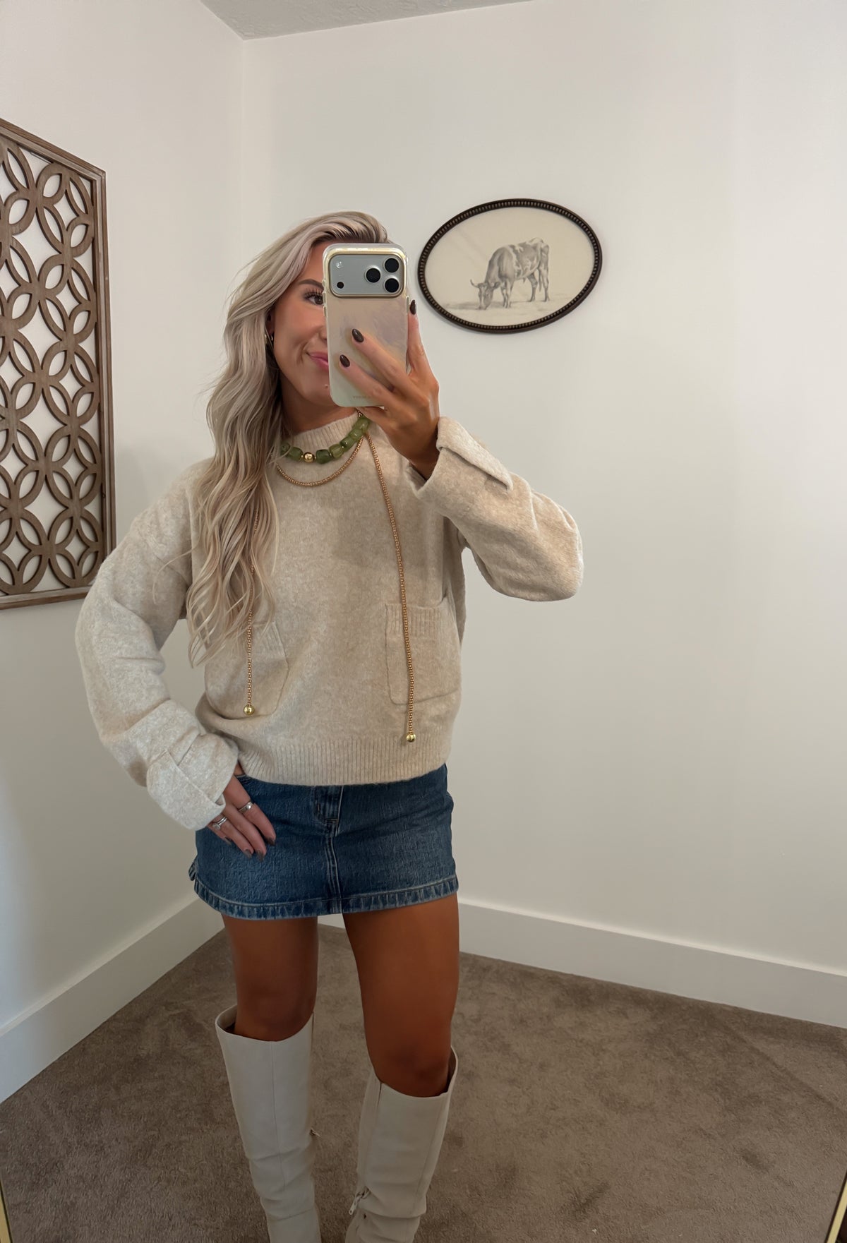 Oatmeal Knit Sweater