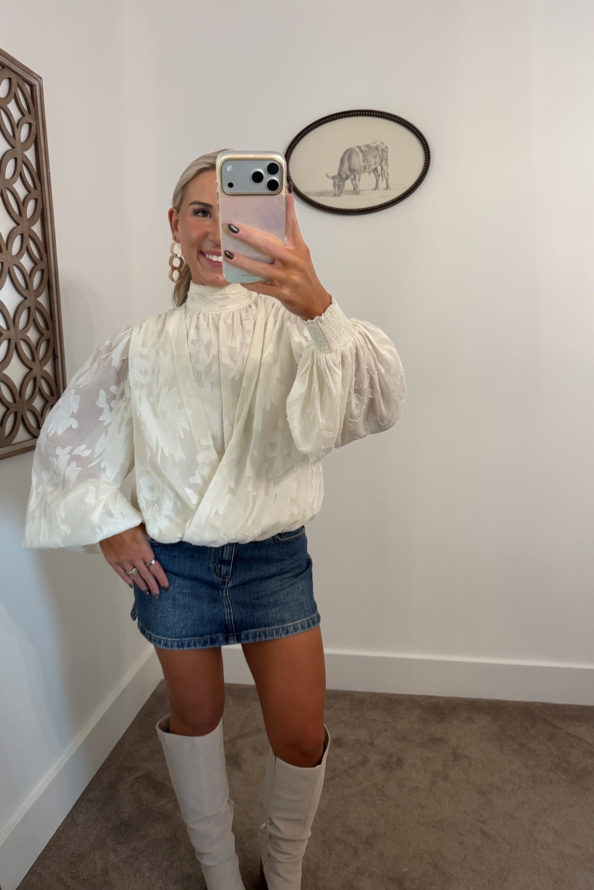 Best Dressed Jacquard Top