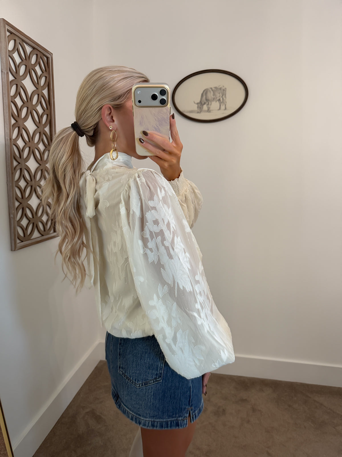 Best Dressed Jacquard Top