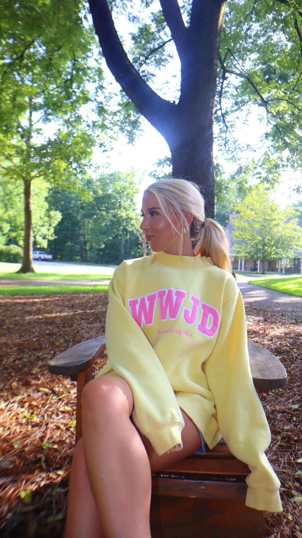 WWJD "He Would Love First" Mockneck