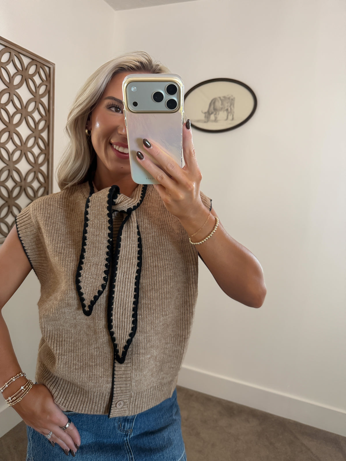 Necktie Knit Vest