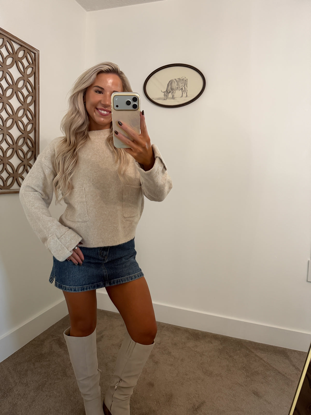 Oatmeal Knit Sweater