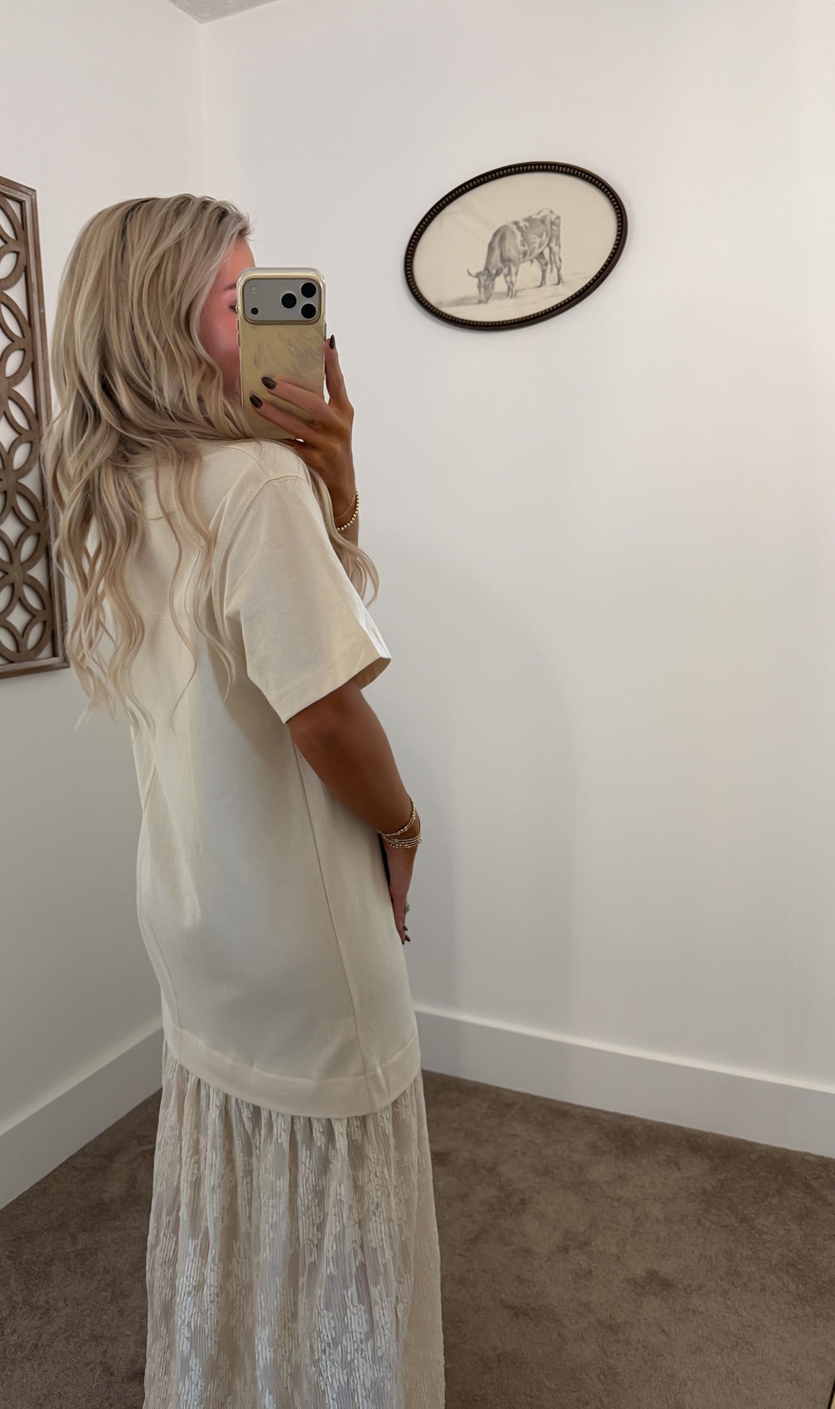 Sweet Cream Lace Maxi