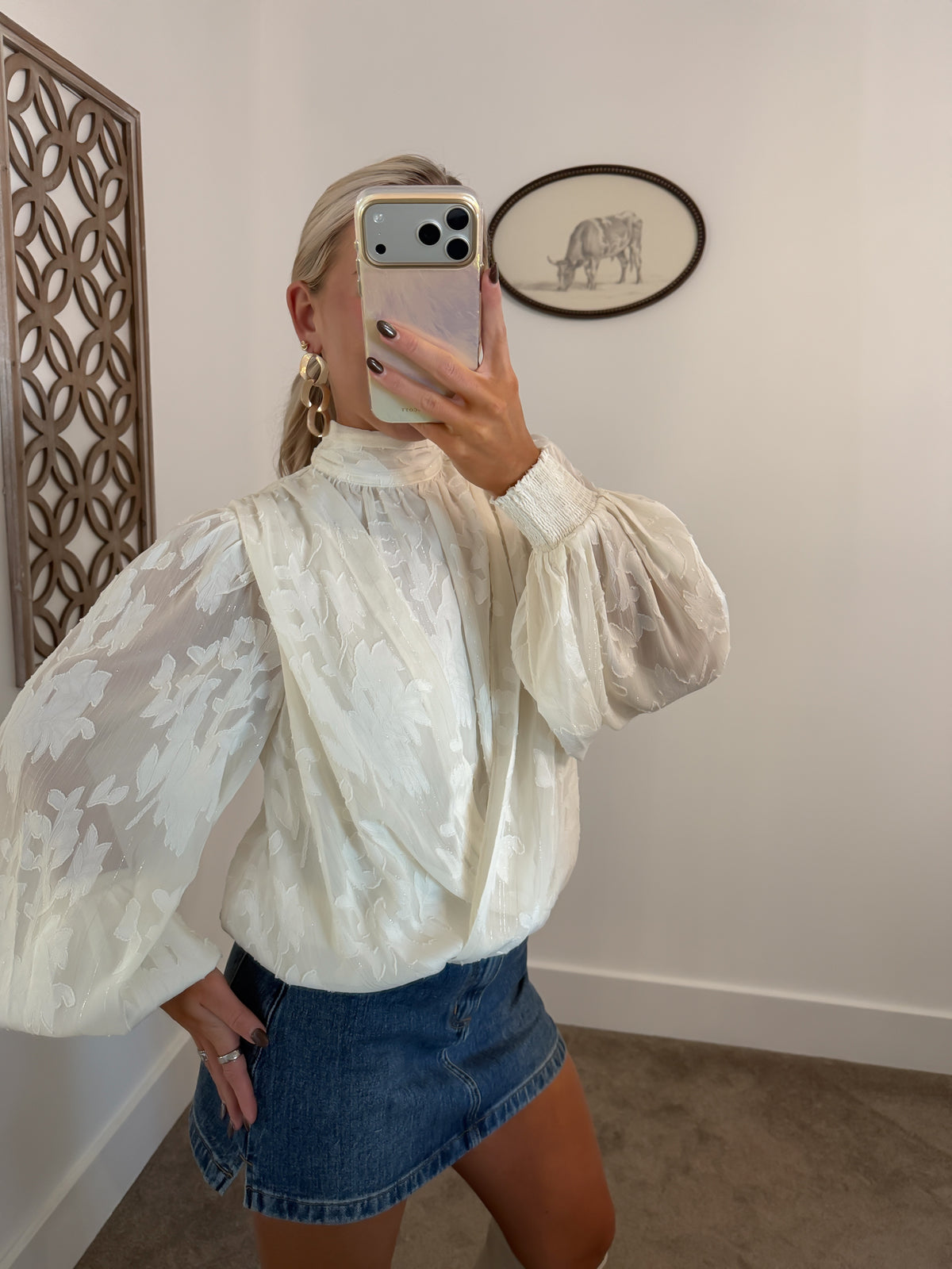 Best Dressed Jacquard Top