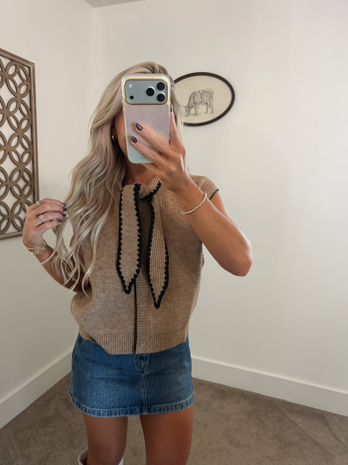 Necktie Knit Vest