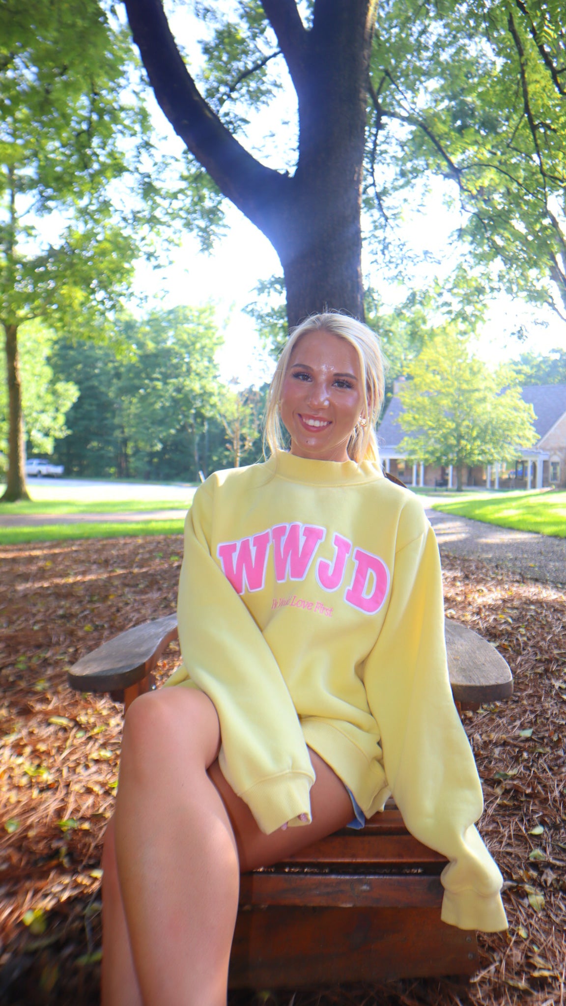 WWJD "He Would Love First" Mockneck
