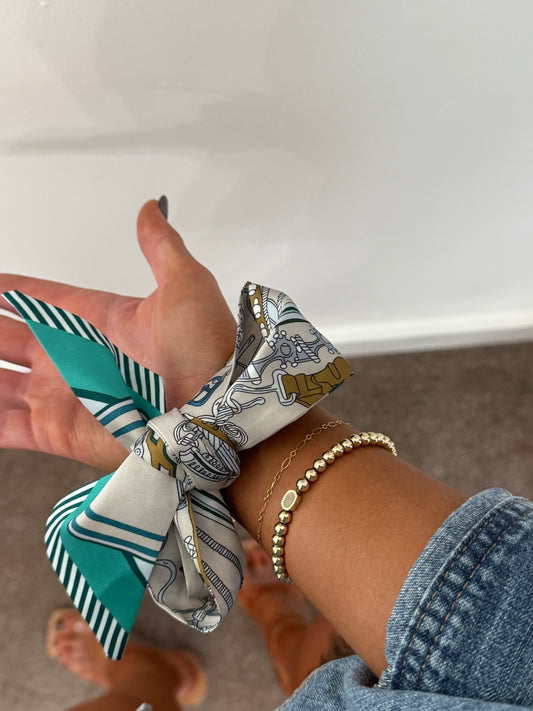 Paige Green Scarf Bracelet